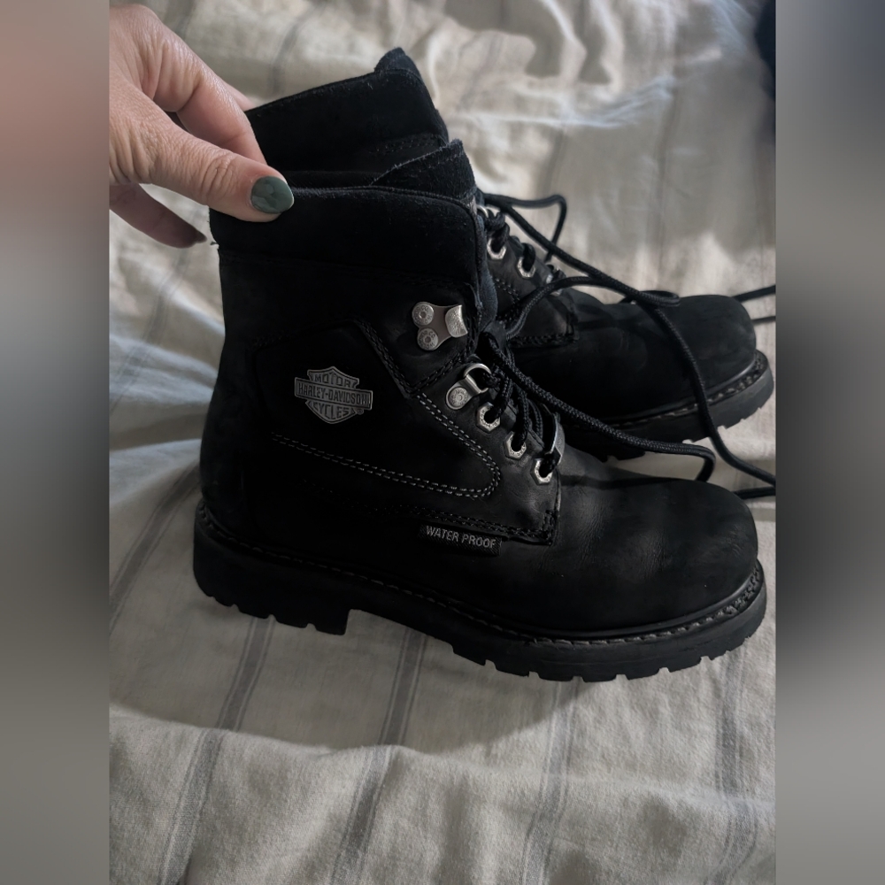 Harley-Davidson Black Waterproof Boots